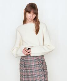 AEWEN MATOPH | ＜AEWEN MATOPH（イウエン マトフ）＞ウール アゼ ショート プルオーバーニット(ニット/セーター)