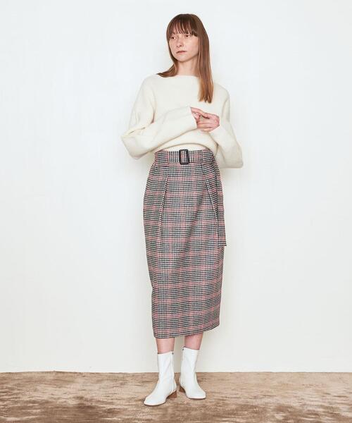 AEWEN MATOPH（イウエン マトフ）の「＜AEWEN MATOPH（イウエン マトフ）＞ウール アゼ ショート プルオーバーニット（ニット/セーター・レディース・ライトグレー/ブラック/オフホワイト/ロイヤルブルー・FREE）」の10枚目の写真