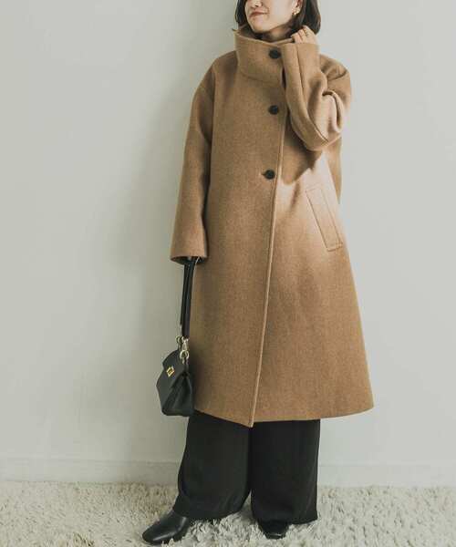 URBAN RESEARCH(アーバンリサーチ)の「ライトメルトン衿ボリュームコート(その他アウター・レディース・チャコールグレー/モカ/ベージュ系その他・38/36)」の22枚目の写真