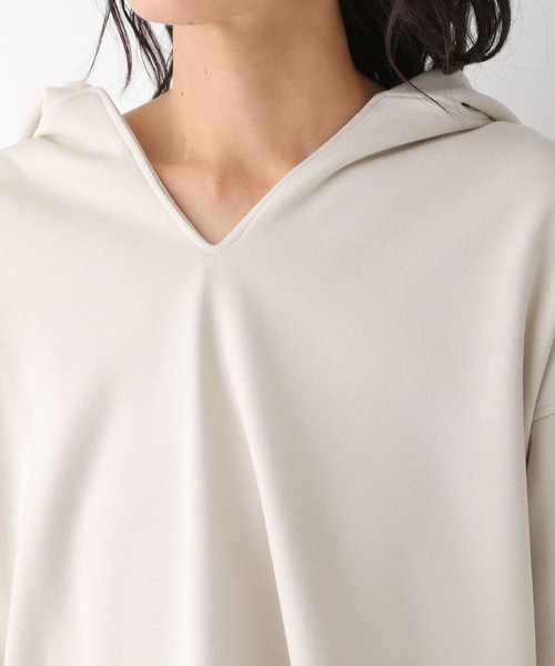 LEPSIM（レプシィム）の「スリットネックパーカー　228710（パーカー・レディース・ブラック/イエロー/グレイッシュベージュ/ライトパープル・FREE）」の16枚目の写真