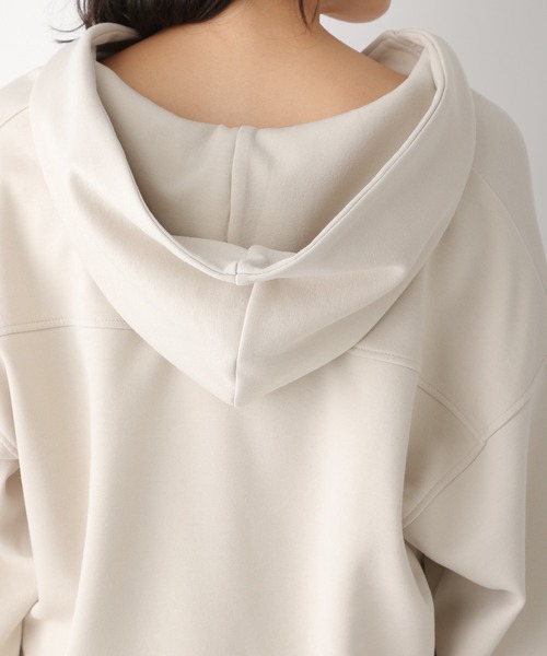 LEPSIM（レプシィム）の「スリットネックパーカー　228710（パーカー・レディース・ブラック/イエロー/グレイッシュベージュ/ライトパープル・FREE）」の9枚目の写真