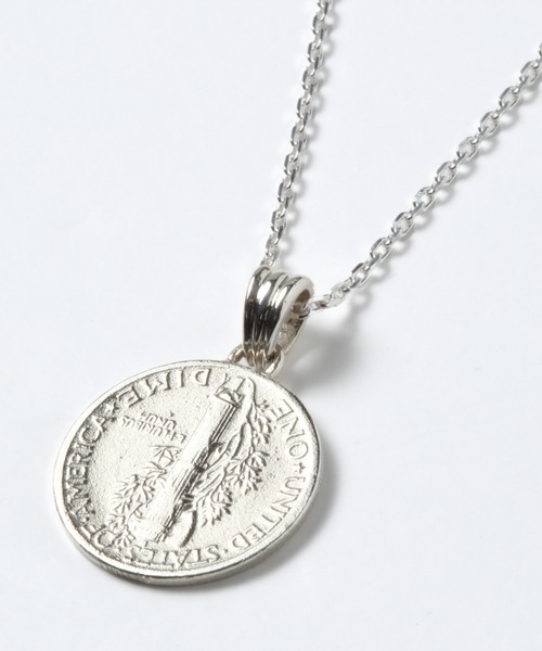 amp japan(アンプジャパン)の「MR.OLIVE×AMP JAPAN コラボレーション / WINGED LIBERTY HEAD コイン チェーンネックレス(ネックレス・メンズ・シルバー/ゴールド・FREE)」の11枚目の写真