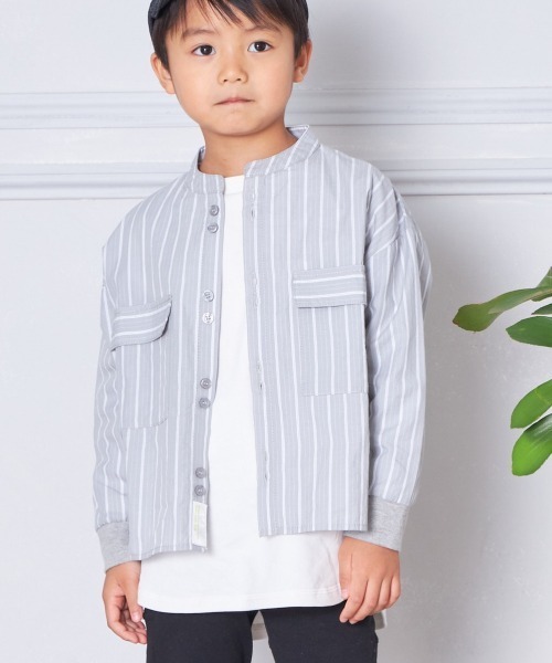 MAKE YOUR DAY（メイクユアデイ）の「ポケット付きロング丈長袖Tシャツ■80～140cm（Tシャツ/カットソー・キッズ・チャコールグレー/サックスブルー/その他/オフホワイト・100/120/80/90/130/110/140）」の10枚目の写真