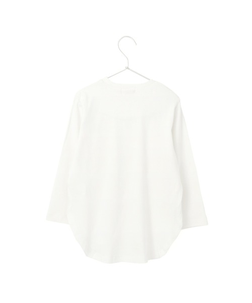 MAKE YOUR DAY（メイクユアデイ）の「ポケット付きロング丈長袖Tシャツ■80～140cm（Tシャツ/カットソー・キッズ・チャコールグレー/サックスブルー/その他/オフホワイト・100/120/80/90/130/110/140）」の11枚目の写真