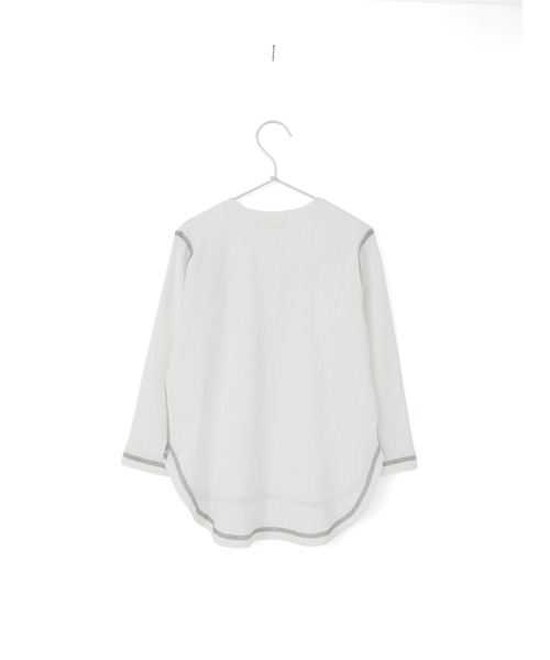MAKE YOUR DAY（メイクユアデイ）の「ポケット付きロング丈長袖Tシャツ■80～140cm（Tシャツ/カットソー・キッズ・チャコールグレー/サックスブルー/その他/オフホワイト・100/120/80/90/130/110/140）」の15枚目の写真