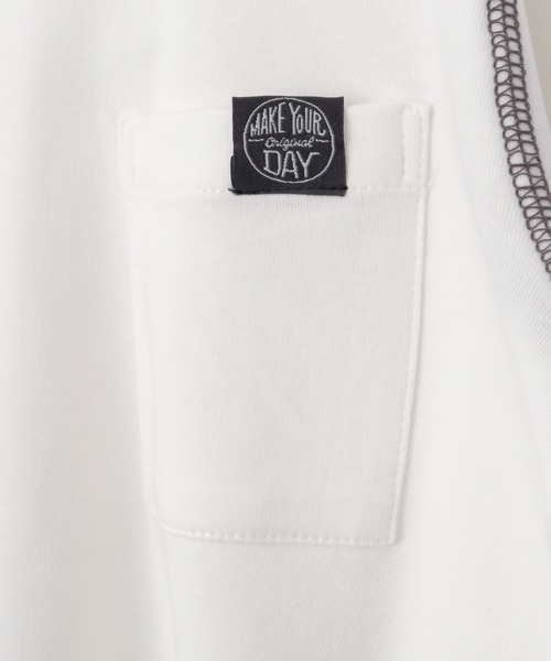 MAKE YOUR DAY（メイクユアデイ）の「ポケット付きロング丈長袖Tシャツ■80～140cm（Tシャツ/カットソー・キッズ・チャコールグレー/サックスブルー/その他/オフホワイト・100/120/80/90/130/110/140）」の17枚目の写真