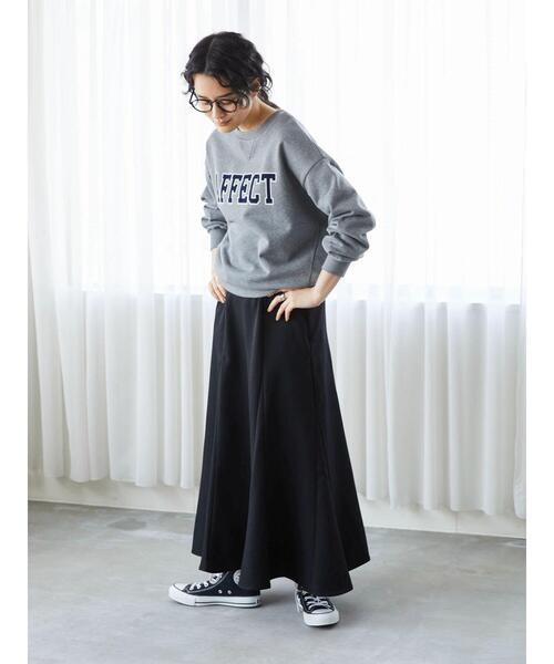 AMERICAN HOLIC（アメリカンホリック）の「ガゼット付きロゴ裏毛プルオーバー（スウェット・レディース・ホワイト系その他/グレー系その他/ダークネイビー・M/L）」の4枚目の写真