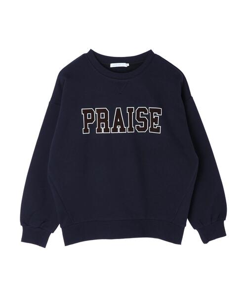 AMERICAN HOLIC（アメリカンホリック）の「ガゼット付きロゴ裏毛プルオーバー（スウェット・レディース・ホワイト系その他/グレー系その他/ダークネイビー・M/L）」の12枚目の写真