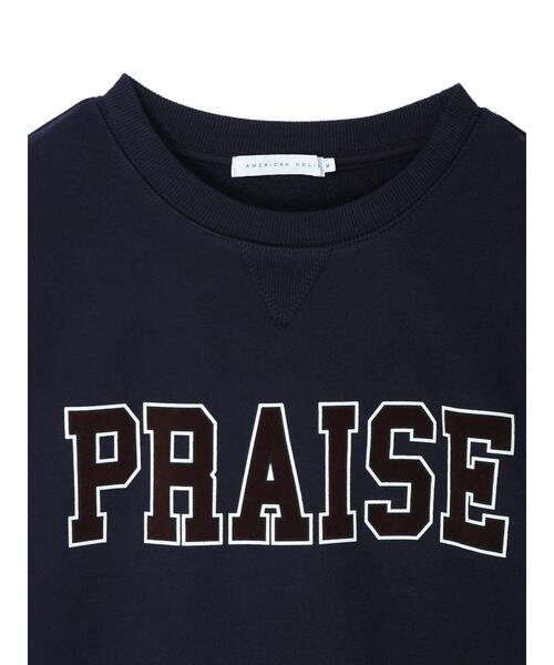 AMERICAN HOLIC（アメリカンホリック）の「ガゼット付きロゴ裏毛プルオーバー（スウェット・レディース・ホワイト系その他/グレー系その他/ダークネイビー・M/L）」の14枚目の写真