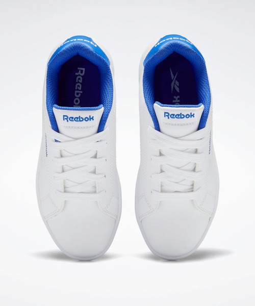 Reebok（リーボック）の「ロイヤル コンプリート クリーン / RBK ROYAL COMPLETE CLN 2.0 （スニーカー・キッズ・グレー/ホワイト×ブルー・22.5cm/23.5cm/24.5cm/23.0cm/24.0cm/25.0cm/22.0cm/17.0cm/18.0cm/19.0cm/20.0cm/21.0cm/19.5cm/21.5cm/18.5cm/20.5cm/17.5cm）」の10枚目の写真