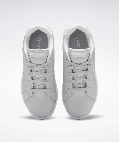 Reebok（リーボック）の「ロイヤル コンプリート クリーン / RBK ROYAL COMPLETE CLN 2.0 （スニーカー・キッズ・グレー/ホワイト×ブルー・22.5cm/23.5cm/24.5cm/23.0cm/24.0cm/25.0cm/22.0cm/17.0cm/18.0cm/19.0cm/20.0cm/21.0cm/19.5cm/21.5cm/18.5cm/20.5cm/17.5cm）」の4枚目の写真