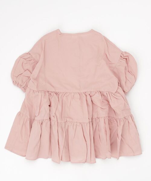 NHT（エヌエイチティー）の「NHT/エヌエイチティー ティアードチュニック（シャツ/ブラウス・キッズ・ブラウン/ピンク/ベージュ系その他6・110cm/120cm/130cm/140cm/150cm/100cm）」の4枚目の写真