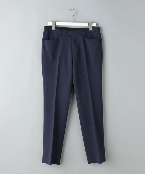 WORK TRIP OUTFITS GREEN LABEL RELAXING(ワークトリップアウトフィッツグリーンレーベル リラクシング)の「WTO A+ ヘリンボーン MULTI NP スラックス -ウォッシャブル・防シワ- **(スラックス・メンズ・ダークブラウン/ネイビー・XS/72/S/76/M/80/XL/88/L/84)」の8枚目の写真