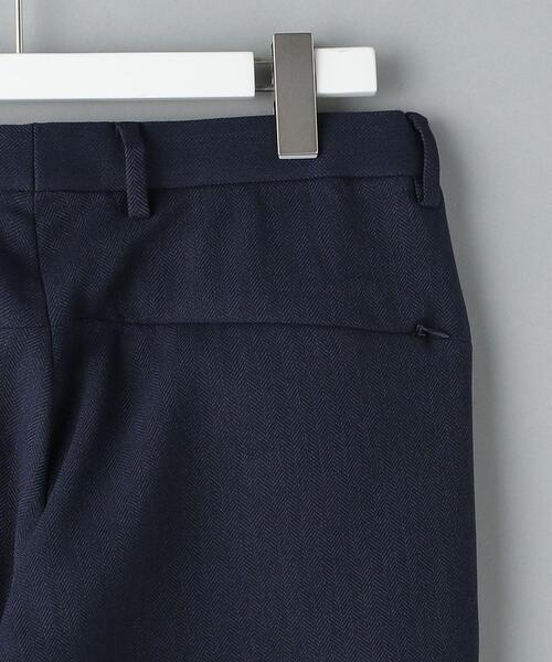 WORK TRIP OUTFITS GREEN LABEL RELAXING(ワークトリップアウトフィッツグリーンレーベル リラクシング)の「WTO A+ ヘリンボーン MULTI NP スラックス -ウォッシャブル・防シワ- **(スラックス・メンズ・ダークブラウン/ネイビー・XS/72/S/76/M/80/XL/88/L/84)」の14枚目の写真