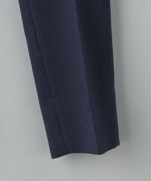 WORK TRIP OUTFITS GREEN LABEL RELAXING(ワークトリップアウトフィッツグリーンレーベル リラクシング)の「WTO A+ ヘリンボーン MULTI NP スラックス -ウォッシャブル・防シワ- **(スラックス・メンズ・ダークブラウン/ネイビー・XS/72/S/76/M/80/XL/88/L/84)」の15枚目の写真
