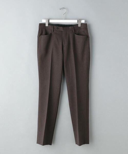 WORK TRIP OUTFITS GREEN LABEL RELAXING(ワークトリップアウトフィッツグリーンレーベル リラクシング)の「WTO A+ ヘリンボーン MULTI NP スラックス -ウォッシャブル・防シワ- **(スラックス・メンズ・ダークブラウン/ネイビー・XS/72/S/76/M/80/XL/88/L/84)」の17枚目の写真