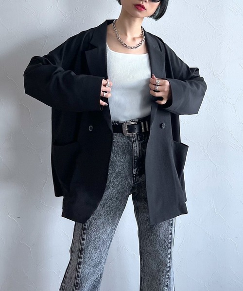 buoybuoy ブイベージュ リネンジャケット ニジュウサンク 23区 ヘリンボーンループツイード ジャケット