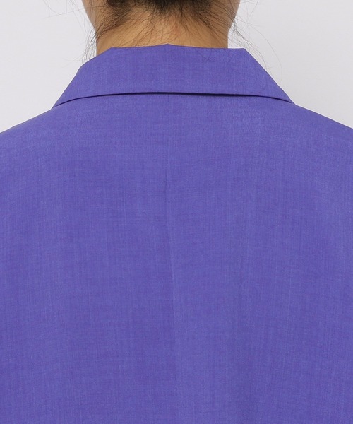 PAGEBOY（ページボーイ）の「リネンライクＷルーズジャケット（テーラードジャケット・レディース・ブラック/ベージュ/パープル系その他・FREE）」の7枚目の写真