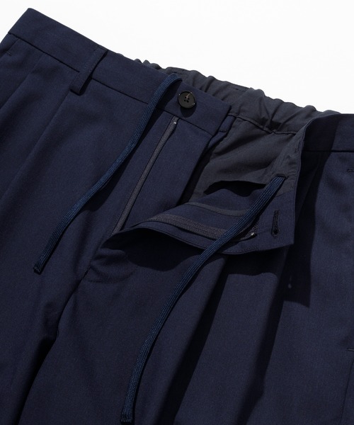 ADAM ET ROPE'（アダムエロペ）の「ワイドイージー ルームスラックス/セットアップ対応（スラックス・メンズ・ブラック/ベージュ系その他/ベージュ系その他2/ブルー系その他2・S/M/L）」の11枚目の写真