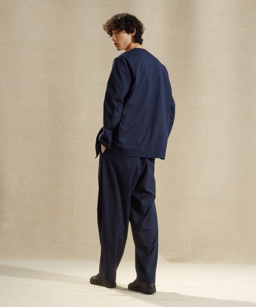 ADAM ET ROPE'（アダムエロペ）の「ワイドイージー ルームスラックス/セットアップ対応（スラックス・メンズ・ブラック/ベージュ系その他/ベージュ系その他2/ブルー系その他2・S/M/L）」の16枚目の写真