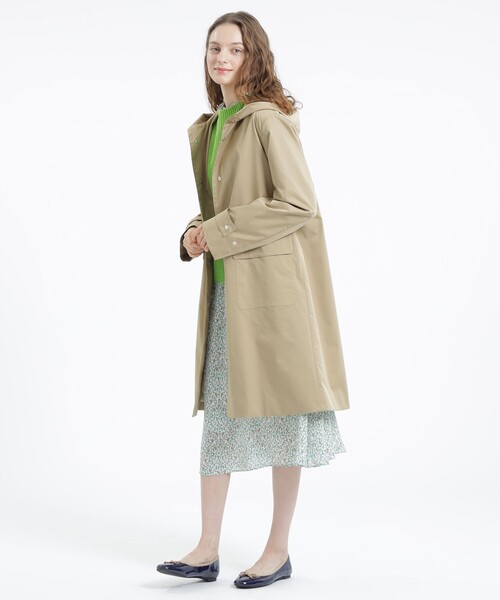【美品✨】マッキントッシュフィロソフィー ポリエステルツイルフーデッドコート MACKINTOSH PHILOSOPHY（ﾏｯｷﾝﾄｯｼｭ ﾌｨﾛｿﾌｨｰ）の「ポリエステルツイル