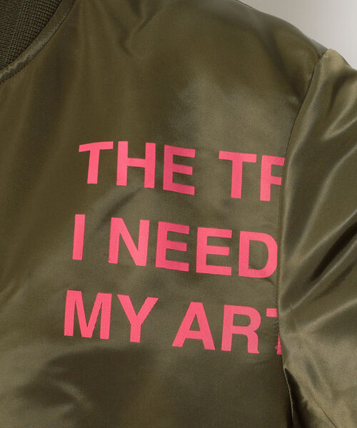 ONE MADE（ワンメイド）の「ONEMADE（ワンメイド）ロングMA-１/ブルゾン（ブルゾン・レディース・カーキ・46/44）」の12枚目の写真