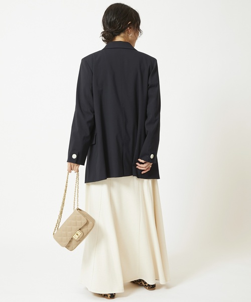 U by SPICK&SPAN(ユーバイスピックアンドスパン)の「オーバーテーラードジャケット◆(テーラードジャケット・レディース・ベージュ系その他/ネイビー・36/38)」の21枚目の写真