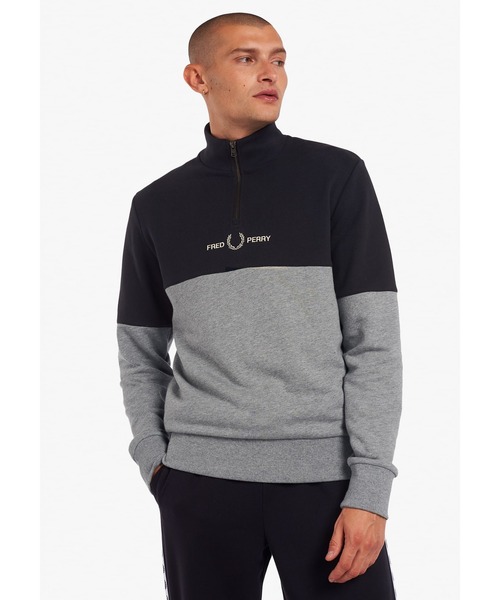 Colourblock Half Zip Sweatshirt