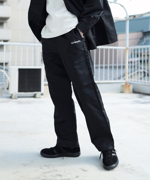 Mark Gonzales（マーク・ゴンザレス）の「【セットアップ】Mark Gonzales / マークゴンザレス 別注 コラボ オーバーサイズ シャツ ジャケット ＆ ワイド ルーズ シェフパンツ セットアップ ワンマイルウェア ユニセックス（セットアップ・メンズ・ブラウン/インディゴブルー/ブラック系その他/グレイッシュベージュ/ブラック系その他2/ブラック系その他3・MEDIUM/LARGE）」の17枚目の写真