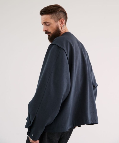 LIDNM（リドム）の「DETACHABLE FLIGHT BLOUSON（ブルゾン・メンズ・グレー系その他/グレー系その他2・LARGE/MEDIUM/SMALL）」の10枚目の写真