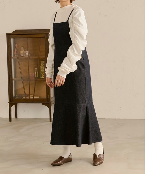 Ambre Neige（アンブルネージュ）の「シャーリングスリーブトップス／【WEB/EC限定商品】（Tシャツ/カットソー・レディース・ブラック/ベージュ/オフホワイト・FREE）」の8枚目の写真