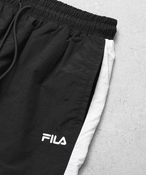 FILA（フィラ）の「【別注】 【FILA】 ナイロン 切替 トラックパンツ / シャカパン（その他パンツ・メンズ・ブラック/ネイビー/ブラック×グリーン/ブラック系・MEDIUM/LARGE/X-LARGE）」の16枚目の写真