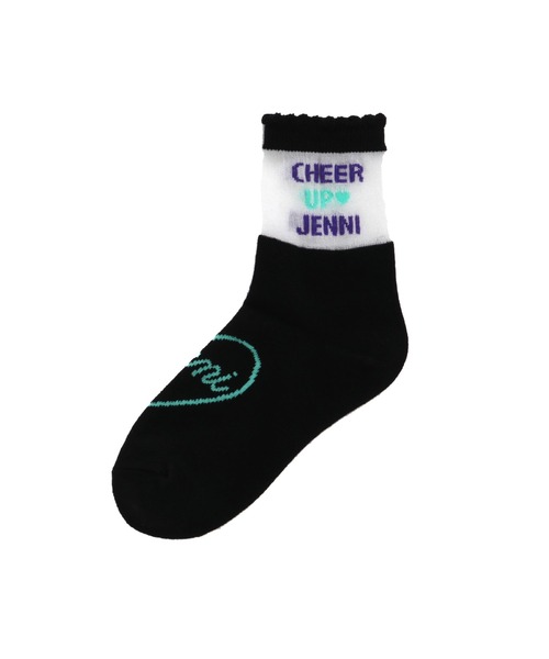 JENNI love（ジェニィラブ）の「ピコシースルークルーソックス（ソックス/靴下・キッズ・オフホワイト/イエロー/ブラック・19-21cm/22-24cm）」の3枚目の写真