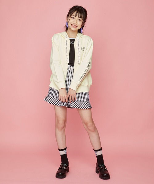 JENNI love（ジェニィラブ）の「ピコシースルークルーソックス（ソックス/靴下・キッズ・オフホワイト/イエロー/ブラック・19-21cm/22-24cm）」の7枚目の写真