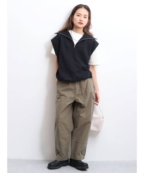 Ungrid（アングリッド）の「【WEB限定】ジップルーズノースリスウェット（スウェット・レディース・ライトグレー/ブラック/ピンク/オレンジ/ブルー・FREE）」の8枚目の写真