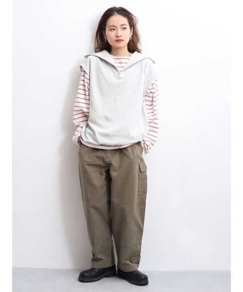 Ungrid（アングリッド）の「【WEB限定】ジップルーズノースリスウェット（スウェット・レディース・ライトグレー/ブラック/ピンク/オレンジ/ブルー・FREE）」の12枚目の写真