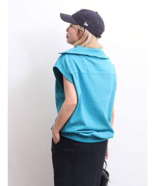 Ungrid（アングリッド）の「【WEB限定】ジップルーズノースリスウェット（スウェット・レディース・ライトグレー/ブラック/ピンク/オレンジ/ブルー・FREE）」の14枚目の写真