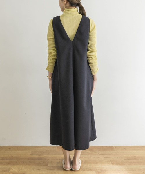 URBAN RESEARCH（アーバンリサーチ）の「コードパイピングジャンパーワンピース-2（ワンピース・レディース・ネイビー/ブラック・FREE）」の22枚目の写真