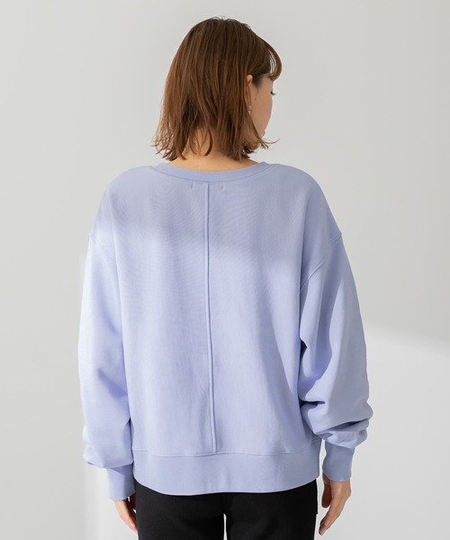 URBAN RESEARCH Sonny Label（アーバンリサーチサニーレーベル）の「クルーネックボックススウェット（スウェット・レディース・チャコールグレー/ブルー系その他/オフホワイト・FREE）」の21枚目の写真