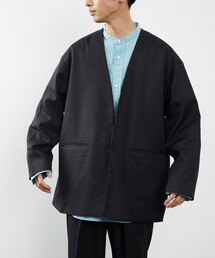 FREAK'S STORE | FREAK'S STORE/フリークスストア 【機能素材】ノーカラーシャツジャケット(ノーカラージャケット)