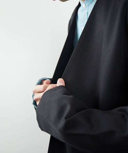 FREAK'S STORE（フリークスストア）の「FREAK'S STORE/フリークスストア ノーカラーシャツジャケット（ノーカラージャケット・メンズ・ブラック/ブラウン/グレイッシュベージュ・MEDIUM/LARGE）」の17枚目の写真