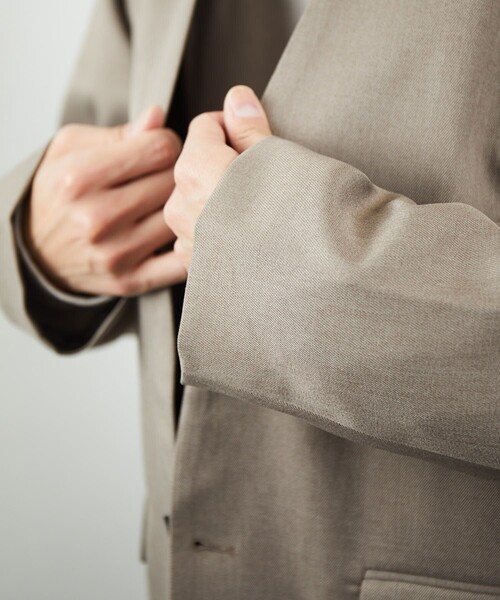 FREAK'S STORE（フリークスストア）の「FREAK'S STORE/フリークスストア ノーカラーシャツジャケット（ノーカラージャケット・メンズ・ブラック/ブラウン/グレイッシュベージュ・MEDIUM/LARGE）」の18枚目の写真