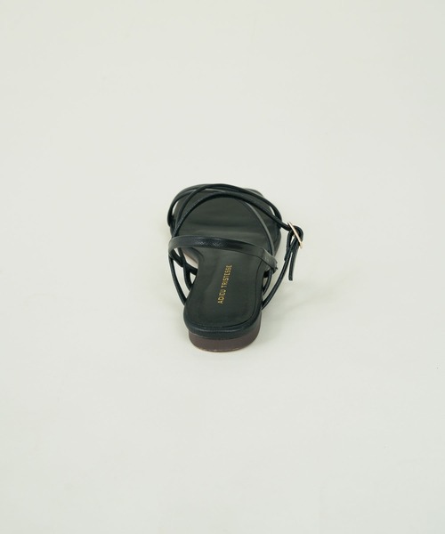 ADIEU TRISTESSE（アデュートリステス）の「スクエアトゥ華奢サンダル（サンダル・レディース・ブラック/ブラウン・M/L/S）」の17枚目の写真