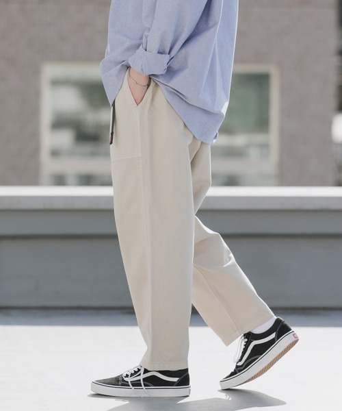 Gramicci（グラミチ）の「Gramicci/グラミチ LOOSE TAPERED PANT テーパードパンツ ルーズ ユニセックス 2026年春夏（チノパンツ・メンズ・ホワイト/ベージュ/ブラック/オリーブ/ダークブラウン/グリーン/チャコール/ダークネイビー/ライトベージュ/オリーブ系/ストーン/グレー/グレイッシュベージュ/ライトグレー/カーキ/セージグリーン/サンドベージュ・L/M/XL/S/2XL/XXL）」の8枚目の写真