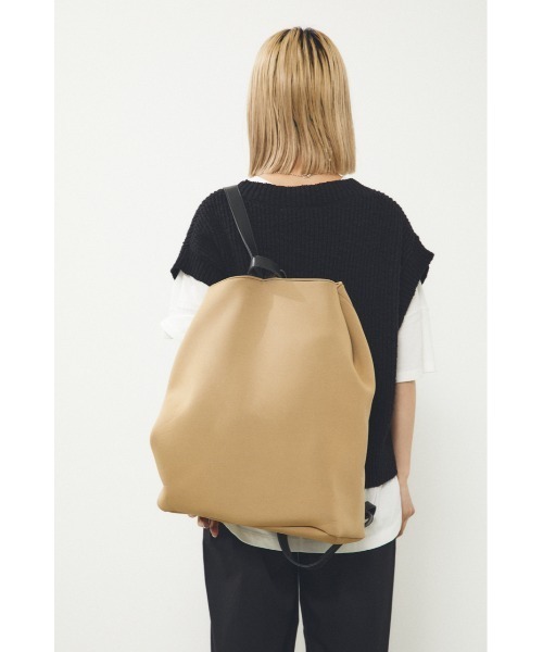 BLACK BY MOUSSY（ブラックバイマウジー）の「ruck sack（リュックサック）（バックパック/リュック・レディース・ブラック/ベージュ・FREE）」の5枚目の写真