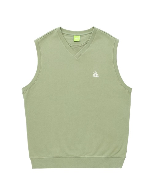 HUF(ハフ)の「CROWN FLEECE VEST / HUF ニット ベスト(ベスト・メンズ・ブラック/ホワイト系その他/グリーン系その他・SMALL/MEDIUM/LARGE/X-LARGE)」の11枚目の写真