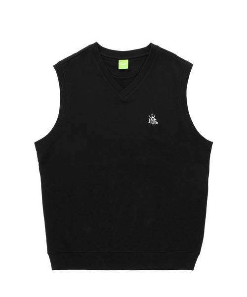 HUF(ハフ)の「CROWN FLEECE VEST / HUF ニット ベスト(ベスト・メンズ・ブラック/ホワイト系その他/グリーン系その他・SMALL/MEDIUM/LARGE/X-LARGE)」の12枚目の写真