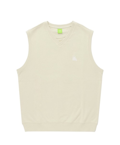 HUF(ハフ)の「CROWN FLEECE VEST / HUF ニット ベスト(ベスト・メンズ・ブラック/ホワイト系その他/グリーン系その他・SMALL/MEDIUM/LARGE/X-LARGE)」の10枚目の写真