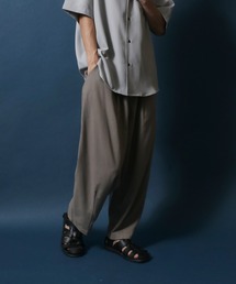 ANPAS（アンパス）の「Cotton Linen Tuck Wide Ankle Length Balloon Pants/綿麻 タックワイドアンクルバルーンパンツ ワイドテーパードパンツ イージーパンツ（その他パンツ・メンズ）」