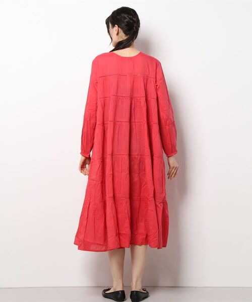 チャイハネ（チャイハネ）の「【チャイハネ】ティアードワンピース（ワンピース・レディース・ホワイト/レッド/ブルー/グリーン・FREE）」の7枚目の写真